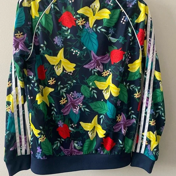 Adidas 3 stripe Women's floral zip up track jacket  - Multicolor - Picture 5 of 5